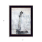 Lighthouse 3 Black Framed Print Wall Art