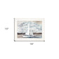 Sailboat on Water 2 White Framed Print Wall Art