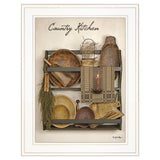 Country Kitchen 12 White Framed Print Kitchen Wall Art