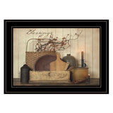 Count your Blessing 2 Black Framed Print Wall Art