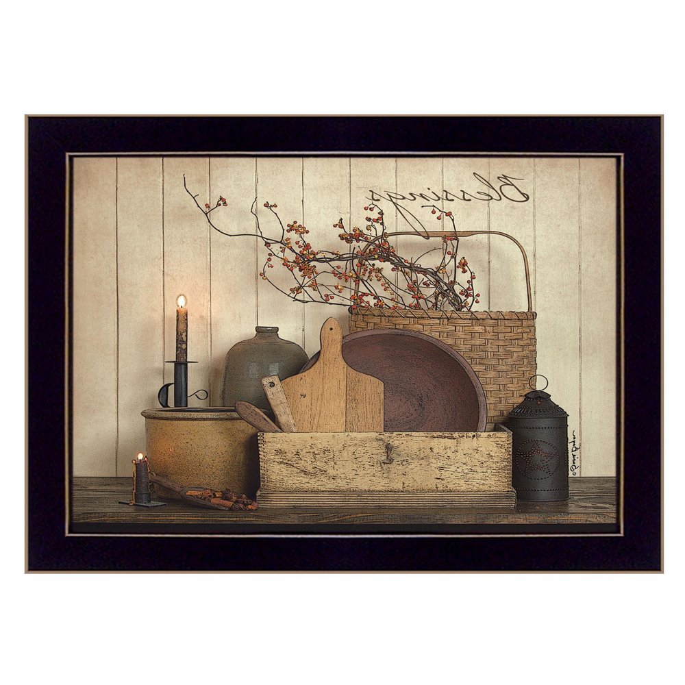 Count your Blessing 3 Black Framed Print Wall Art
