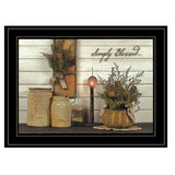 Simply Blessed Black Framed Print Kitchen Wall Art