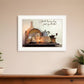 Faith Hope and Love 1 White Framed Print Kitchen Wall Art