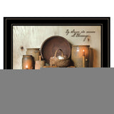 By Grace 3 Black Framed Print Kitchen Wall Art