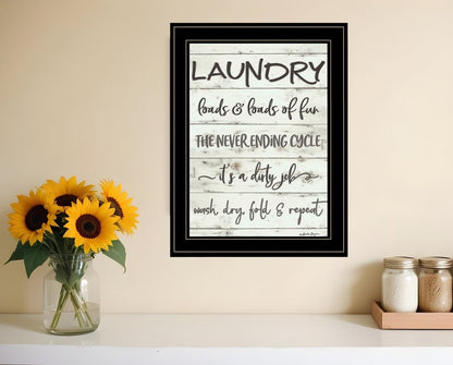 Laundry 2 Black Framed Print Bathroom Wall Art