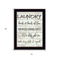 Laundry 3 Black Framed Print Bathroom Wall Art