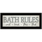 Bath Rules 2 Black Framed Print Bathroom Wall Art