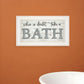 When in Doubt Take a Bath 2 White Framed Print Bathroom Wall Art