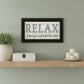 Relax 4 Black Framed Print Bathroom Wall Art