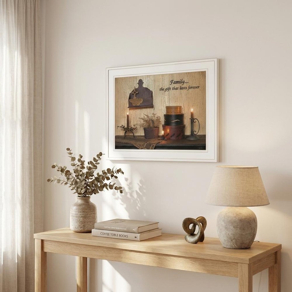 Forever Family White Framed Print Wall Art