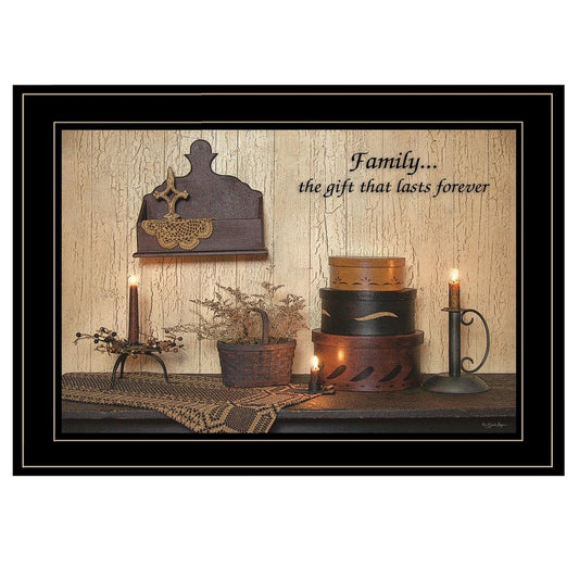 Forever Family 5 Black Framed Print Wall Art