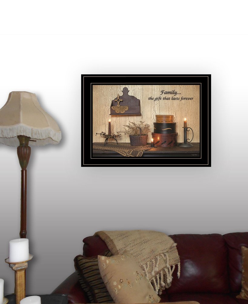 Forever Family 5 Black Framed Print Wall Art