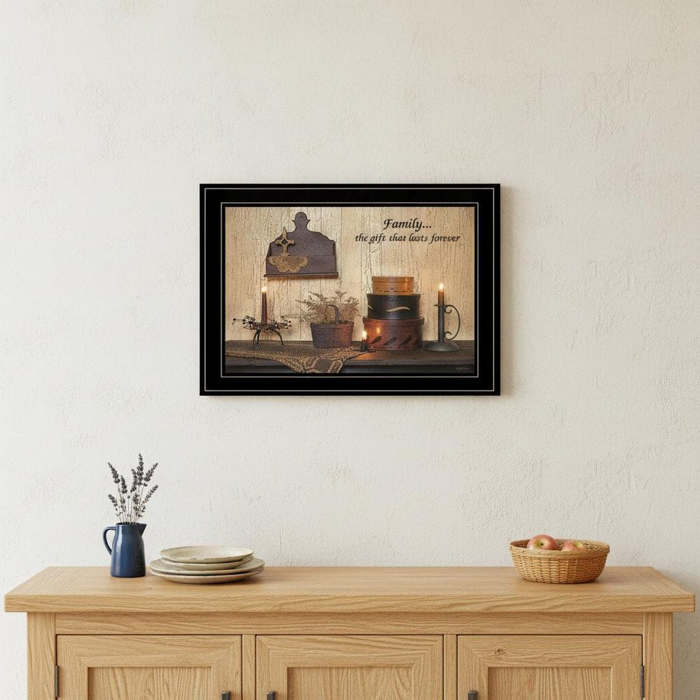 Forever Family 5 Black Framed Print Wall Art