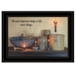 The Most Important Things Black Framed Print Wall Art