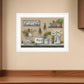 Garden Farmhouse Kitchen White Framed Print Kitchen Wall Art