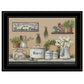 Garden Farmhouse Kitchen Black Framed Print Kitchen Wall Art
