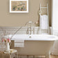 Farmhouse Bath White Framed Print Bathroom Wall Art