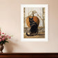 Black Cat 1 White Framed Print Wall Art