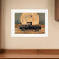 Harvest Moon 3 White Framed Print Kitchen Wall Art