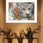 Tiger Lily 2 White Framed Print Wall Art