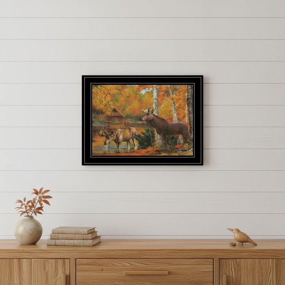 Peaceful Retreat 3 Black Framed Print Wall Art