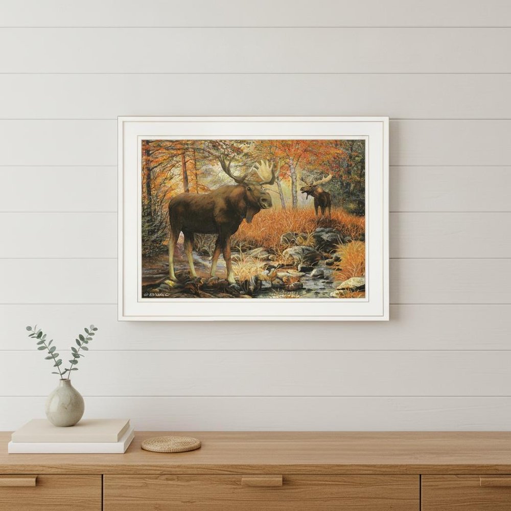 Call of the Wild 2 White Framed Print Wall Art