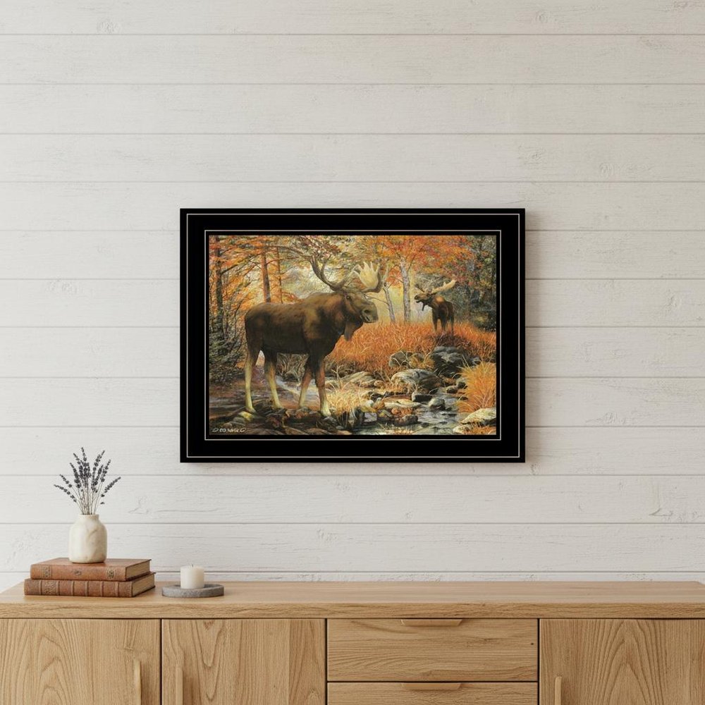 Call of the Wild 3 Black Framed Print Wall Art