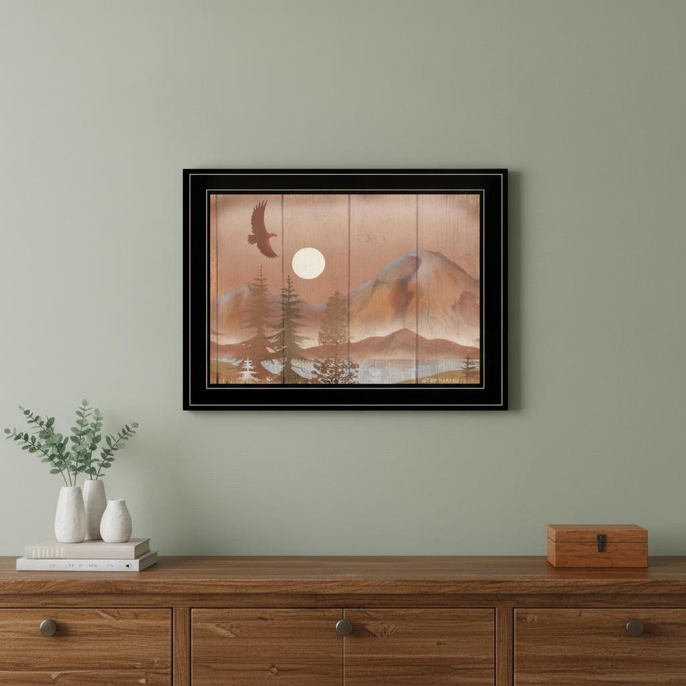 Full Moon I 2 Black Framed Print Wall Art