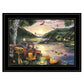 Lakefront Camping I 3 Black Framed Print Wall Art