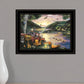 Lakefront Camping I 3 Black Framed Print Wall Art
