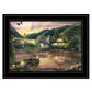 Lakefront Camping II 3 Black Framed Print Wall Art