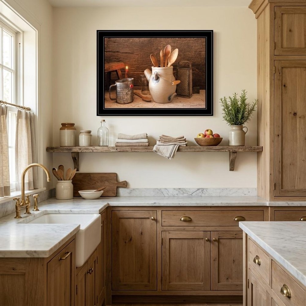 Grandmas Kitchen Tools 3 Black Framed Print Kitchen Wall Art
