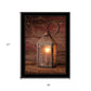 Innkeepers Lantern 1 Black Framed Print Wall Art