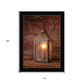 Innkeepers Lantern 2 Black Framed Print Wall Art