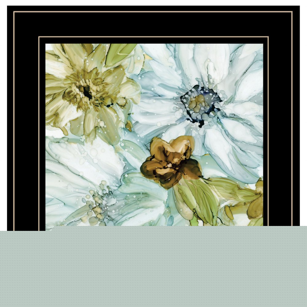 Sea glass Garden I 3 Black Framed Print Wall Art