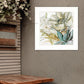 Sea glass Garden II 2 White Framed Print Wall Art