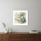 Sea glass Garden II 2 White Framed Print Wall Art