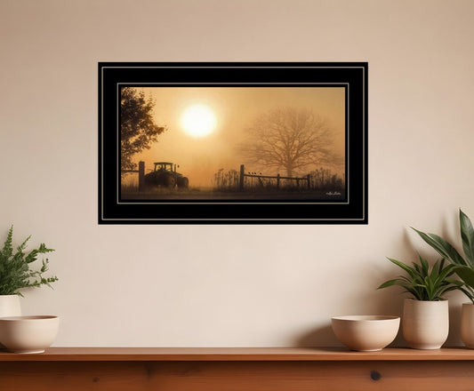 Start Your Engines 3 Black Framed Print Wall Art