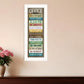 Office Rules 1 White Framed Print Wall Art