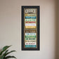 Office Rules 5 Black Framed Print Wall Art