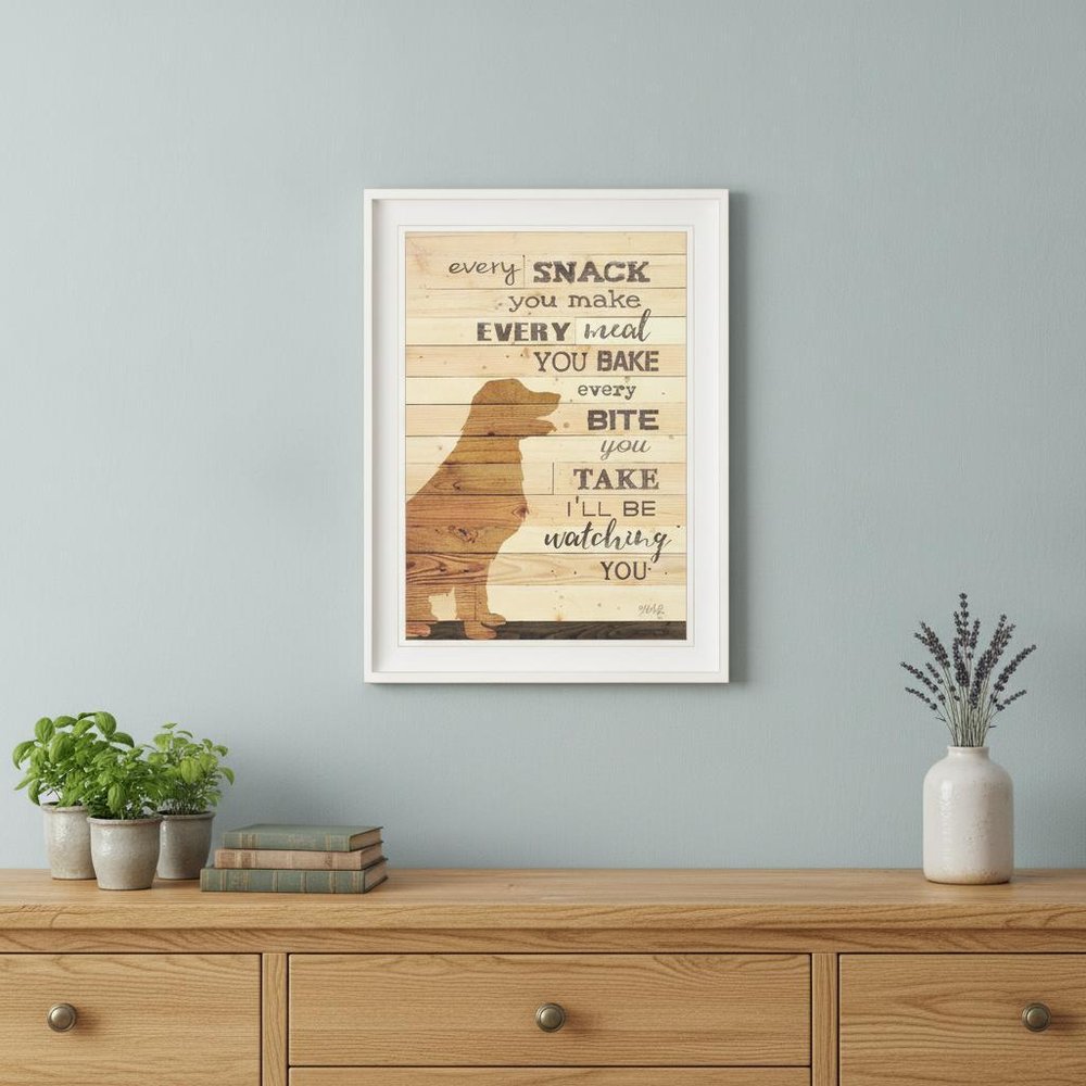 Every Snack You Make 1 White Framed Print Wall Art