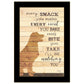 Every Snack You Make 3 Black Framed Print Wall Art