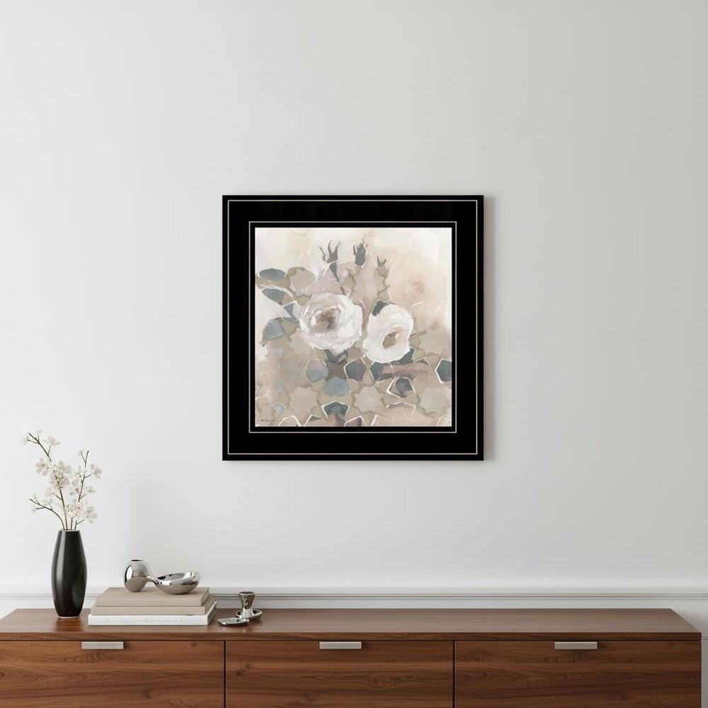 Transitional Blooms I 3 Black Framed Print Wall Art