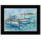 Dockside 3 Black Framed Print Wall Art