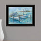 Dockside 3 Black Framed Print Wall Art