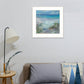 Blue Horizons 2 White Framed Print Wall Art