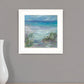 Blue Horizons 2 White Framed Print Wall Art