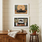 Set Of Two Harvest Moon 1 White Framed Print Kitchen Wall Art