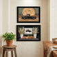 Set Of Two Harvest Moon 3 Black Framed Print Kitchen Wall Art