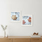Set Of Two Channeling Fall Leaves White Framed Print Wall Art